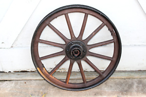 Antique Wagon Wheel Primitive Americana 2 Rustic Farmhouse Country Decor Wood