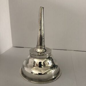 Antique George Iii Solid Silver 2 Part Wine Funnel 1792 London