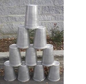 Lot Of 50 Maple Syrup Aluminium Sap Buckets Ready To Use To Gather Sap 