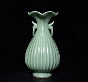 Fine Chinese Handmade Painting Longquan Klin Porcelain Vase