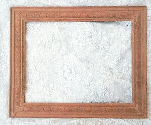 Genuine Large Carved Wood Victorian Picture Mirror Frame 68cm X 55cm
