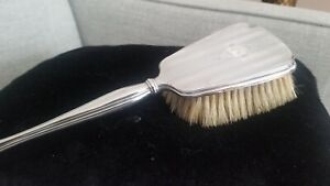 Antique Sterling 925 Silver Hair Brush 1920