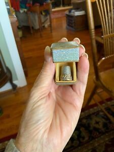 Antique 14k Gold Sterling Thimble Case Is Germany 1800 S