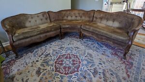 Antique French Provincial 3 Piece Couch