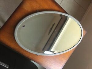 Beveled Oval Antique Mirror The Brasscrafters Vintage