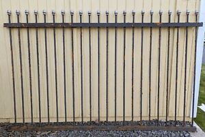 31 Available 90 X55 Antique Vintage Old Steel Wrought Iron Metal Fencing Fence