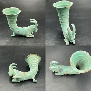 Circa 500bce Ancient Persian Bronze Rhyton In The Form Of Animal
