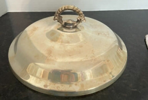  Vintage Silver Plated Domed Plate Cover Warmer
