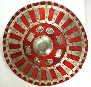Rare Old Africa African Ethiopian Amhara Wood Metal Velvet Shield