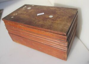 Antique Wooden Box Old Crate Wood Vintage Case Tub 10 W