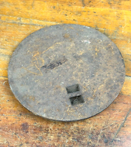Antique Wood Cook Stove Iron Plate Lid 7 3 4 Dia Replacement Part Restore Pc