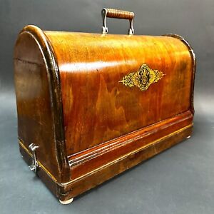 Singer Sewing Machine Wood Carrying Case Bentwood Box Base Short Size 27 128