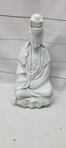 Guan Yin Porcelain Statue Figure White 10 D3