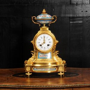 Sevres Porcelain And Ormolu Antique French Clock By Miroy Fr Res Fully Overhaul