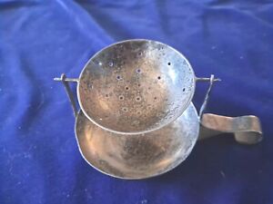 Sterling Silver Mexico Tea Bag Strainer Very Old