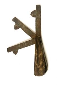 Antique Horn Handle Brass Borwick Cast Steel 3 Blade Blood Letting Fleam