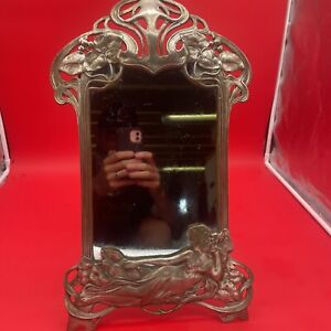 Wmf Art Nouveau Silver Plated Table Mirror Possible Reproduction