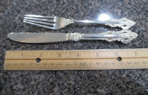 Vintage Silverplate Youth Knife Fork Towle
