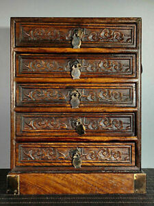 Chinese Natural Rosewood Handcarved Exquisite Small Cabinet 22098