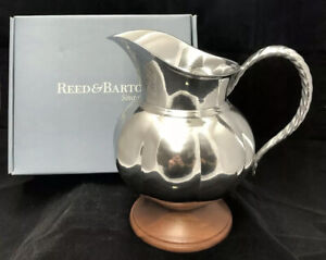 Reed Barton Metal Water Pitcher The Bannister Collection New In Box