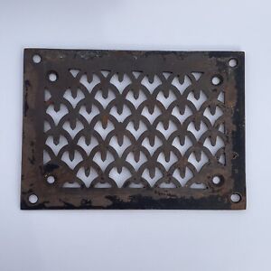 Antique Vintage Ornate Heat Grate Wall Floor Register 5 X7 Small Rectangular