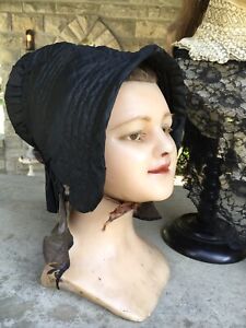 Antique Victorian Ladies French Millinery Hat Original Label Lovely