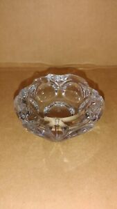 Vintage Mid Century Heisey Glass Thumbprint Ashtray 3 5 Marked