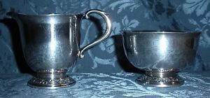 Towle Sterling Silver Old Master Full Size Cream And Sugar Set 753