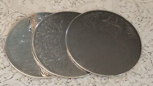 Silverplate Round Trivets Set Of Three