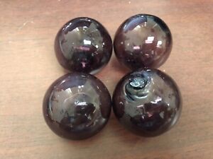 4 Pcs Purple Reproduction Glass Float Fishing Ball 2 