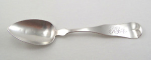 Vtg Antique Silver Spoon Pure Coin Monogram S F A 6 Long 15 6 Grams