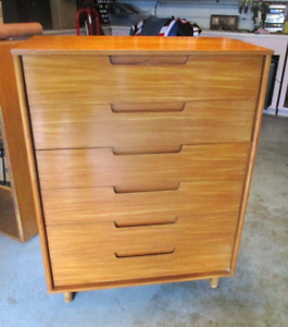 1958 Drexel 6 Drawer Highboy Dresser By Edward Wormley Authentic Mcm Eames Era