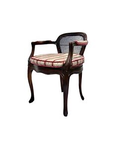 Chair With Cane Back Custom Upolstered Armchair Vintage French Style