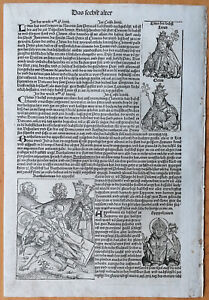 Schedel Original Incunable Leaf Bartholomeus Philippus 1493
