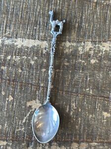 Vintage 900 Silver Argentina Figural Demitasse Coffee Spoon Llama Souvenir Use