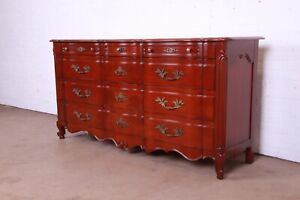 John Widdicomb French Provincial Louis Xv Solid Cherry Wood Dresser Refinished