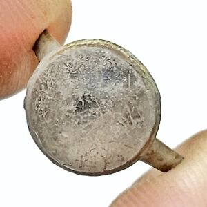 Ancient Or Medieval European Ring Fragment W Center Stone Rare Artifact
