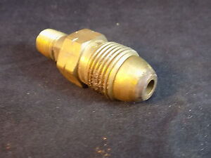 Fisher Lab Equipment Solid Brass Threaded Nozzle 15 16th To 1 2 Gas Adapter