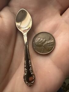 Vintage Sb Sterling Silver Salt Spoon Pin