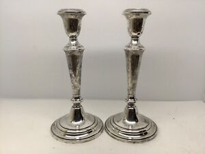 Gorham 925 Sterling Silver 9 5 Inch Candlestick Holders 674