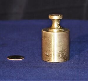 Vintage 1lb Brass Balance Scale Weight 2780 D