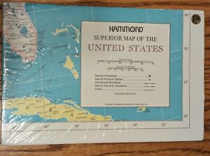 United States Hammond Map In Its Original Package