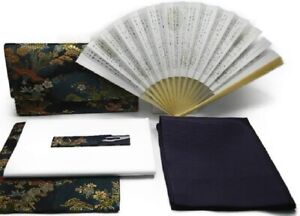 Tea Ceremony Practice Introductory Set For Men Kaishi Sweets Cutter Fukusa Japan