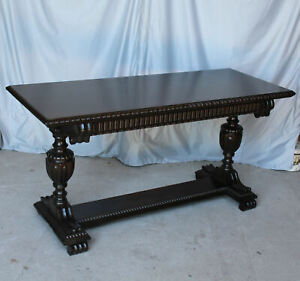 Antique Mahogany Fancy Sofa Table Or Hall Table 24 X 60 