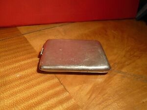 Antique Silver Calling Card Case Birmingham 1902 With Later Inscription 