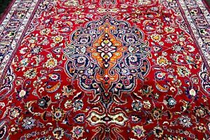 10x13 Signed Masterpiece 300kpsi Hand Knotted Vegetable Dye Hq Wool Mashadd Rug