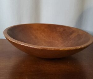 Antique Primative Large Handmade Wooden 11 Dough Mixing Bread Bowl