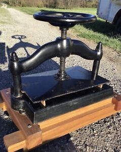 Antique Book Binding Press For Book Size 18 5 X12 W Cart Casters