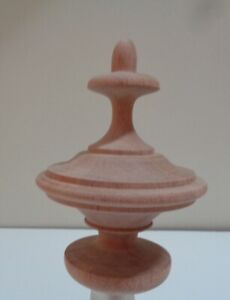 Wood Finial Unfinished For Newel Post Finial Furniture Or Cap Finial 13