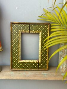 Old Collectible Wooden Hand Crafted Painted Beautiful Photo Frame Wall Frame
